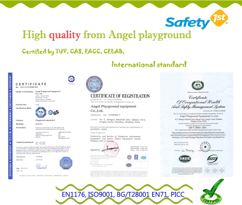 soft play equipment-certification