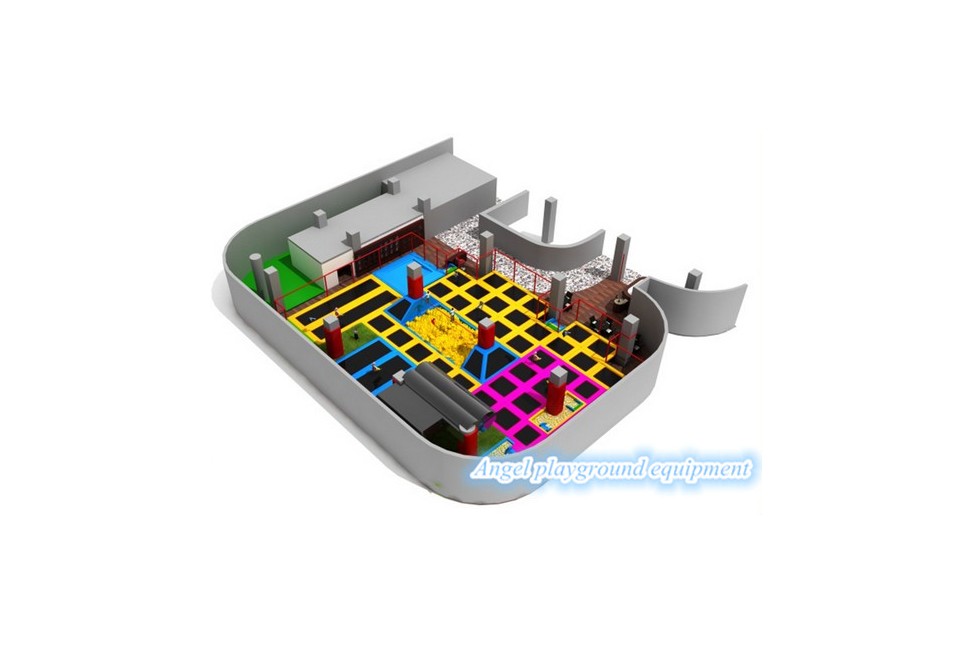 Trampoline park for kids play fun  Trampoline park for kids play fun