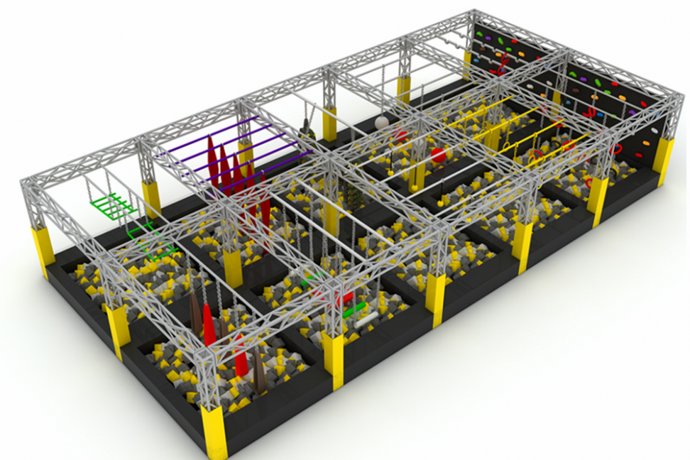 High-Quanlity Ninja Warrior Course Design In Indoor Playground