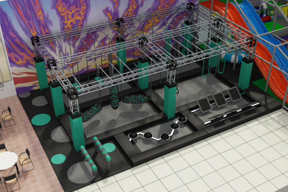 Indoor Kids Playground Ninja Warrior Course Indoor Kids Playground Ninja Warrior Course