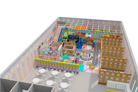 Colorful indoor play set