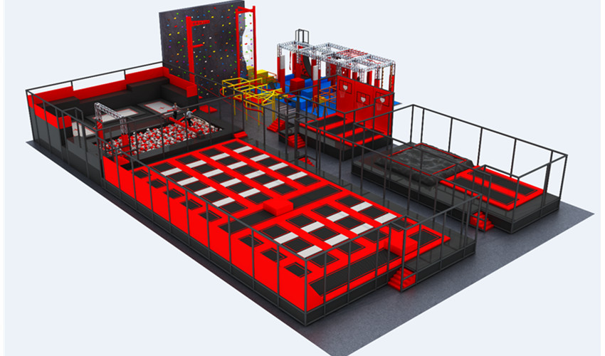 Indoor trampoline park