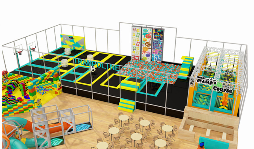 Indoor trampoline park