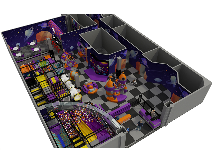 Space theme indoor playground