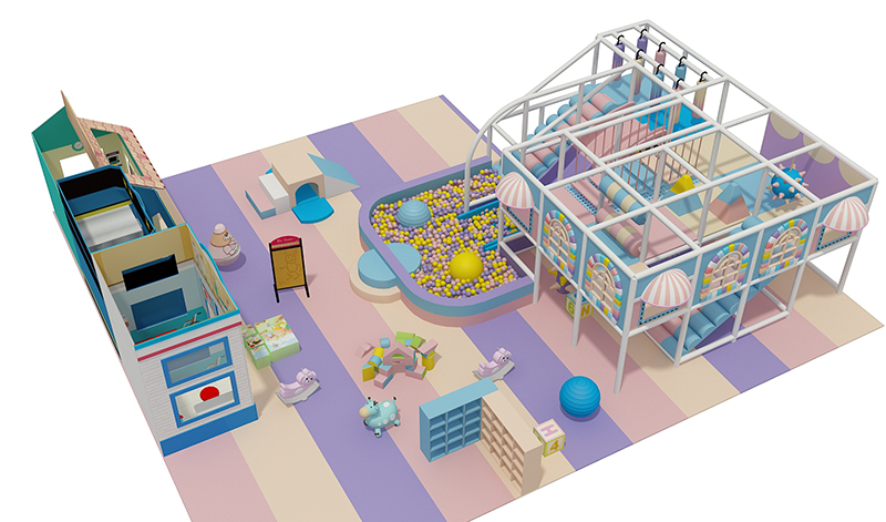 Pastel Color Indoor Playground